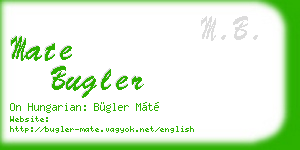 mate bugler business card